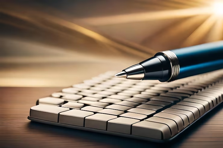 A pen on keyboard,write for us