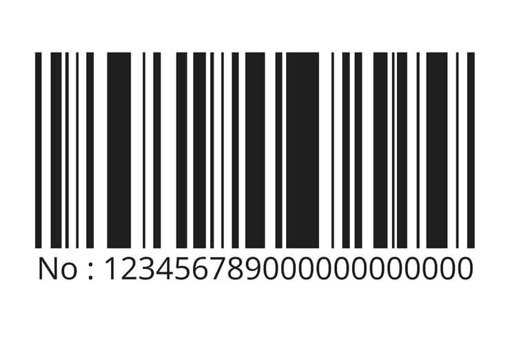 Barcode illustration isolated