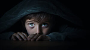 Child suffering from anxiety