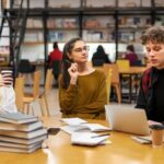 Students working in study group