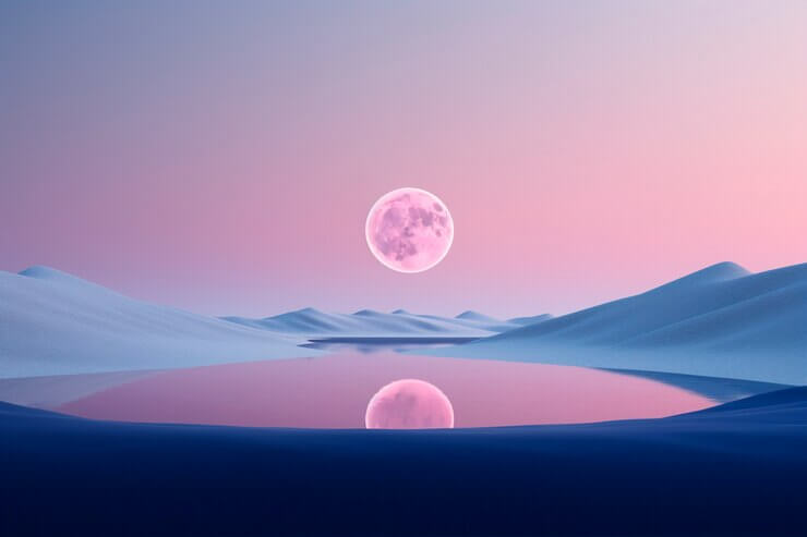 Futuristic moon background