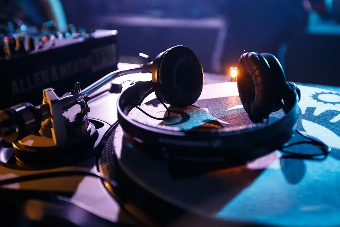 Black Headphones on the Table