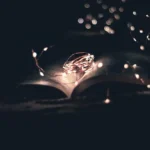 Open Book With String Lights