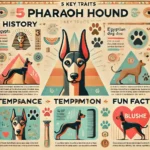 infographic highlighting the key traits of the Pharaoh Hound