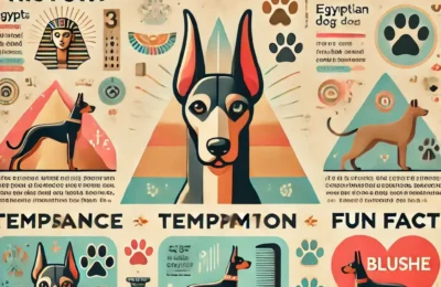 infographic highlighting the key traits of the Pharaoh Hound