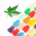 Photo Assorted Colored Gummy Bears on White Background