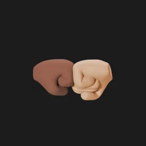 An Animation of Hands Doing Bro Fist