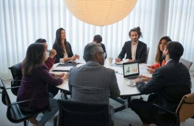 People Having a Meeting at the Office